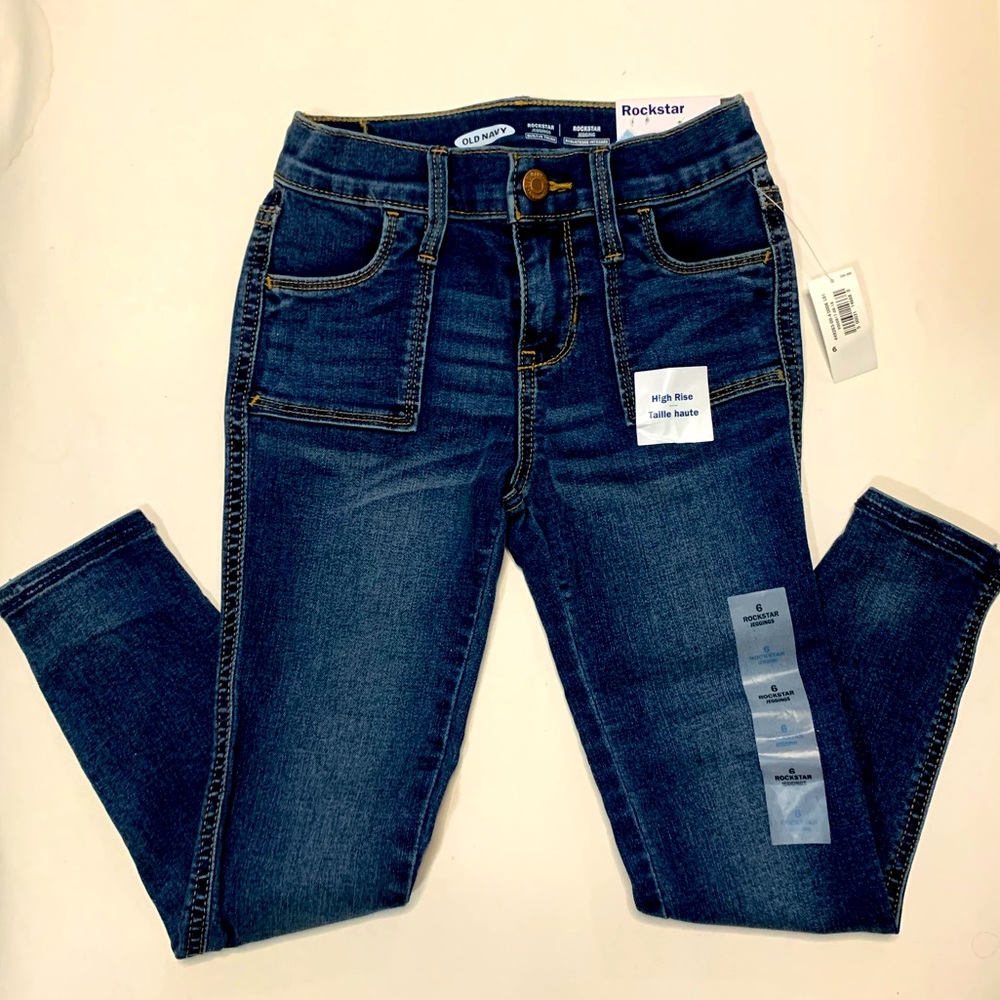 Old Nave Rockstar Jeggings Size 6